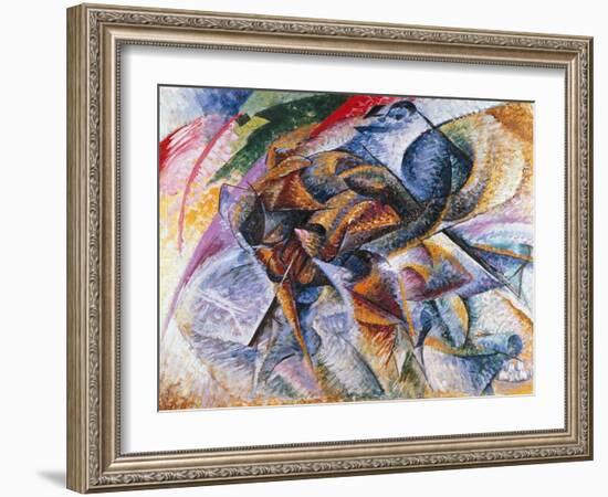 Dynamism of a Cyclist, 1913-Umberto Boccioni-Framed Giclee Print