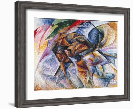 Dynamism of a Cyclist, 1913-Umberto Boccioni-Framed Giclee Print