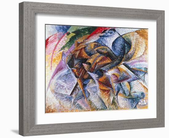 Dynamism of a Cyclist, 1913-Umberto Boccioni-Framed Giclee Print