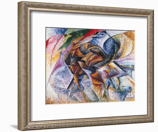 Dynamism of a Cyclist, 1913-Umberto Boccioni-Framed Giclee Print