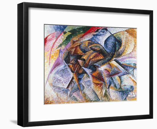 Dynamism of a Cyclist, 1913-Umberto Boccioni-Framed Giclee Print