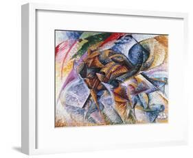 Dynamism of a Cyclist, 1913-Umberto Boccioni-Framed Giclee Print