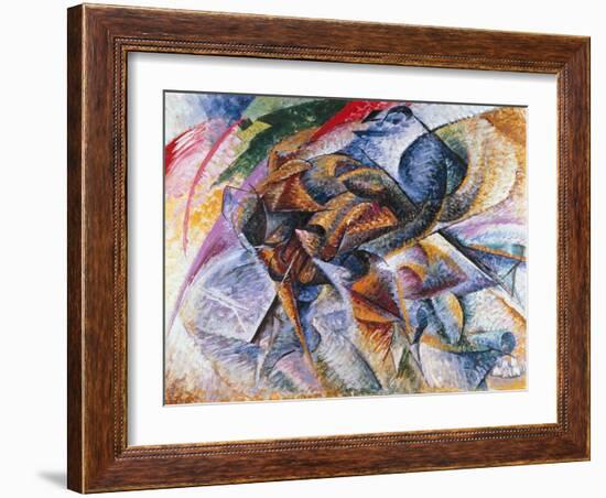 Dynamism of a Cyclist, 1913-Umberto Boccioni-Framed Giclee Print