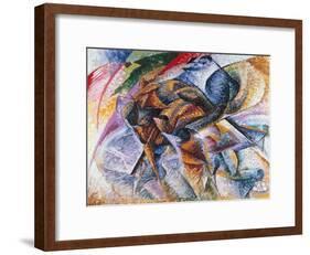 Dynamism of a Cyclist, 1913-Umberto Boccioni-Framed Giclee Print