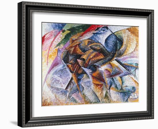 Dynamism of a Cyclist, 1913-Umberto Boccioni-Framed Giclee Print