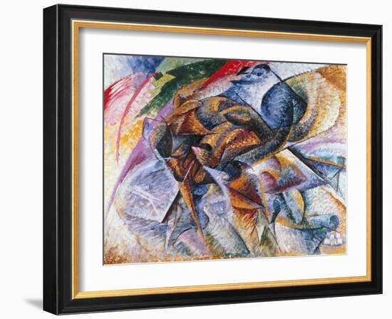 Dynamism of a Cyclist, 1913-Umberto Boccioni-Framed Giclee Print