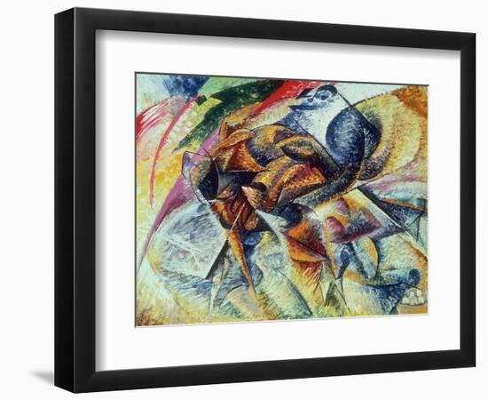 Dynamism of a Cyclist (Dinamismo Di Un Ciclista) 1913-Umberto Boccioni-Framed Premium Giclee Print