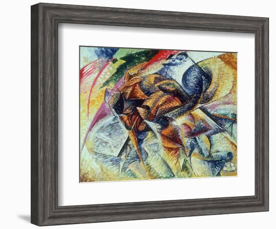 Dynamism of a Cyclist (Dinamismo Di Un Ciclista) 1913-Umberto Boccioni-Framed Giclee Print