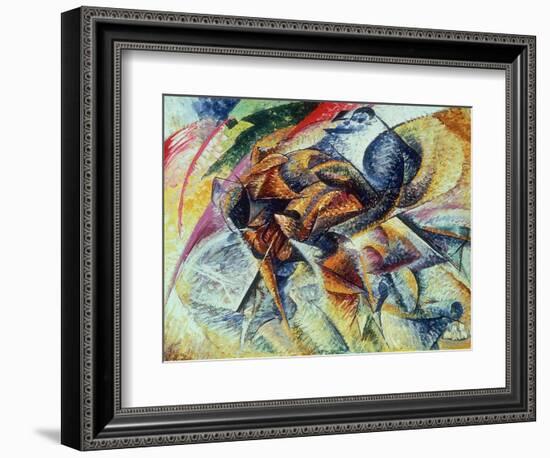 Dynamism of a Cyclist (Dinamismo Di Un Ciclista) 1913-Umberto Boccioni-Framed Giclee Print