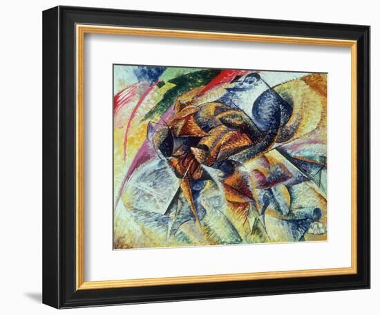 Dynamism of a Cyclist (Dinamismo Di Un Ciclista) 1913-Umberto Boccioni-Framed Giclee Print