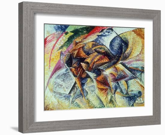 Dynamism of a Cyclist (Dinamismo Di Un Ciclista) 1913-Umberto Boccioni-Framed Giclee Print