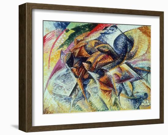 Dynamism of a Cyclist (Dinamismo Di Un Ciclista) 1913-Umberto Boccioni-Framed Giclee Print