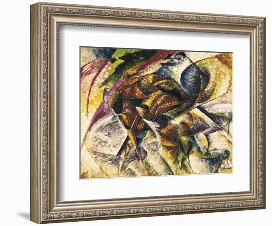 Dynamism of a Cyclist-Umberto Boccioni-Framed Art Print