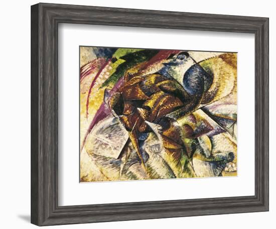 Dynamism of a Cyclist-Umberto Boccioni-Framed Art Print