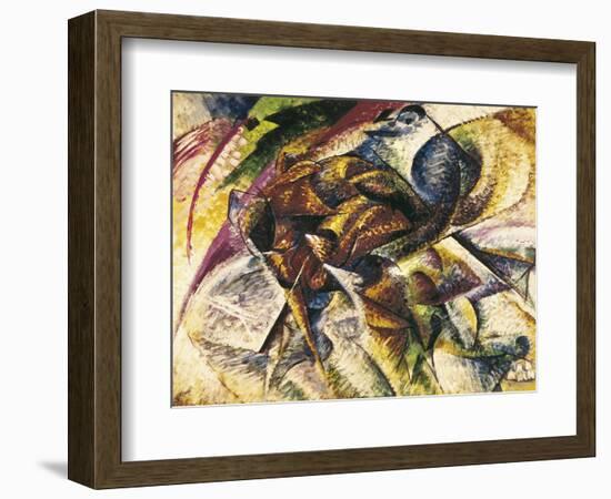 Dynamism of a Cyclist-Umberto Boccioni-Framed Art Print