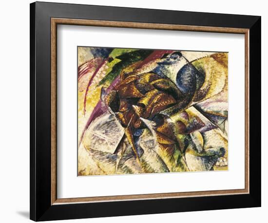 Dynamism of a Cyclist-Umberto Boccioni-Framed Art Print