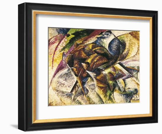 Dynamism of a Cyclist-Umberto Boccioni-Framed Art Print