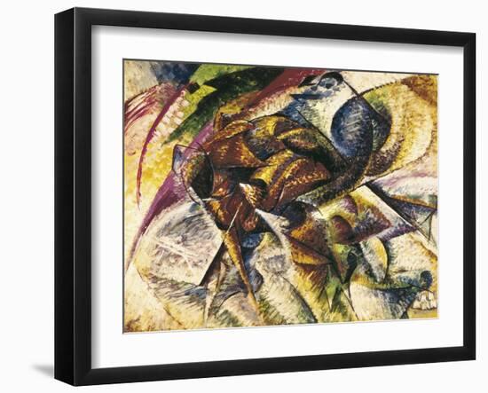 Dynamism of a Cyclist-Umberto Boccioni-Framed Art Print