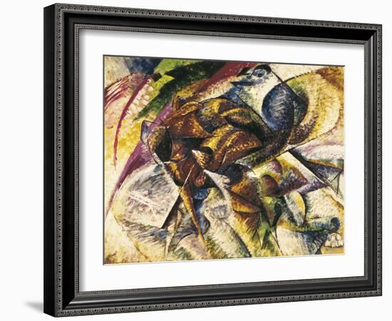 Dynamism of a Cyclist-Umberto Boccioni-Framed Art Print