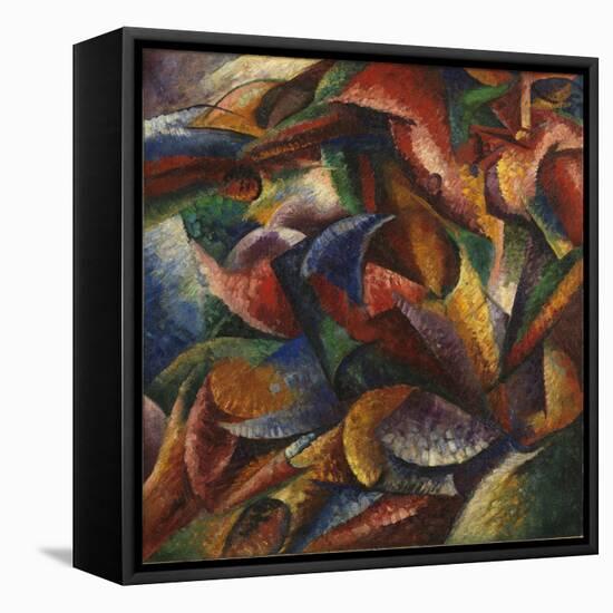 Dynamism of a Human Body (Dinamismo Di Un Corpo Umano)-Umberto Boccioni-Framed Premier Image Canvas