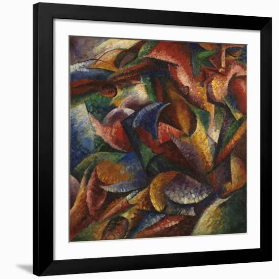 Dynamism of a Human Body (Dinamismo Di Un Corpo Umano)-Umberto Boccioni-Framed Giclee Print