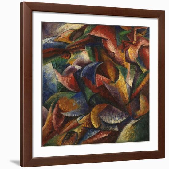 Dynamism of a Human Body (Dinamismo Di Un Corpo Umano)-Umberto Boccioni-Framed Giclee Print