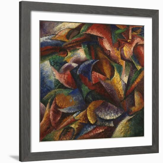 Dynamism of a Human Body (Dinamismo Di Un Corpo Umano)-Umberto Boccioni-Framed Giclee Print