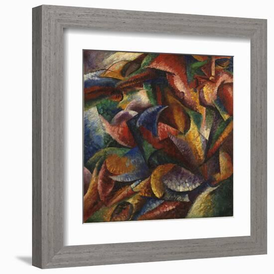 Dynamism of a Human Body (Dinamismo Di Un Corpo Umano)-Umberto Boccioni-Framed Giclee Print