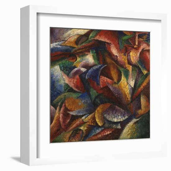 Dynamism of a Human Body (Dinamismo Di Un Corpo Umano)-Umberto Boccioni-Framed Giclee Print