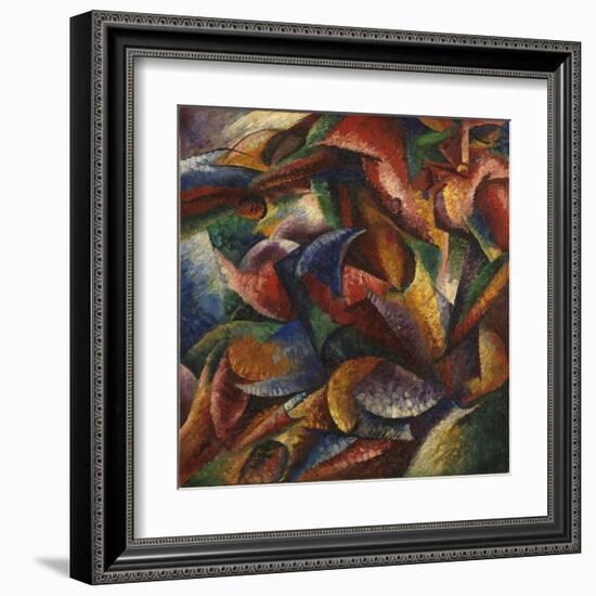 Dynamism of a Human Body (Dinamismo Di Un Corpo Umano)-Umberto Boccioni-Framed Giclee Print