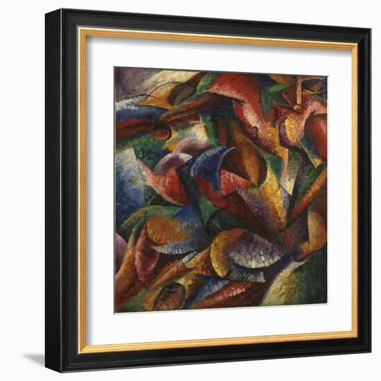 Dynamism of a Human Body (Dinamismo Di Un Corpo Umano)-Umberto Boccioni-Framed Giclee Print