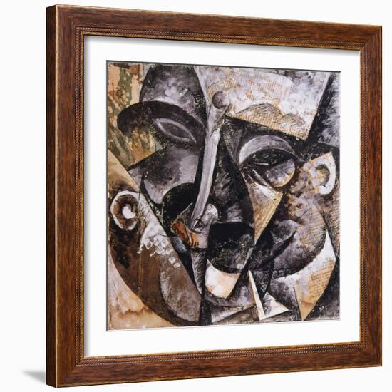 Dynamism of a Man's Head, 1914-Umberto Boccioni-Framed Giclee Print