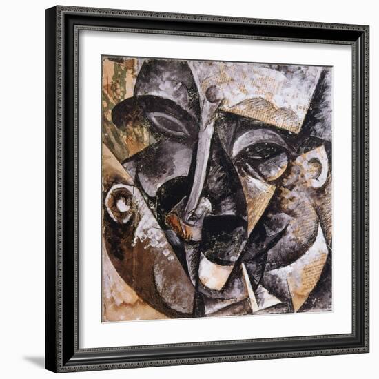 Dynamism of a Man's Head, 1914-Umberto Boccioni-Framed Giclee Print