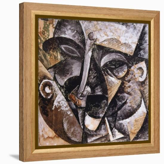 Dynamism of a Man's Head, 1914-Umberto Boccioni-Framed Premier Image Canvas