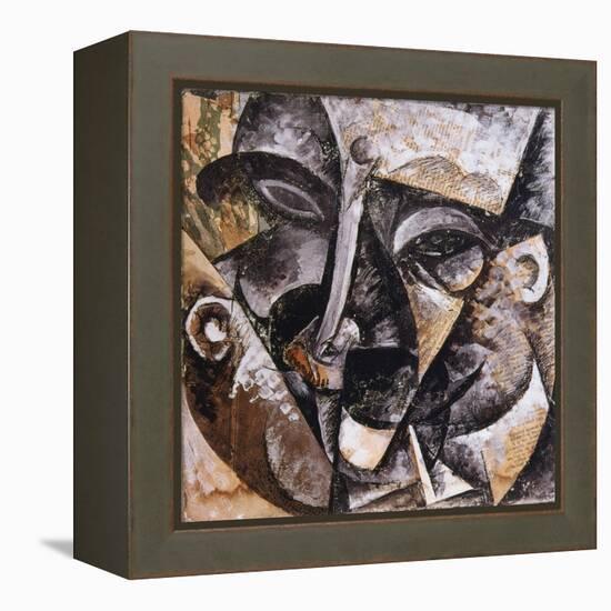 Dynamism of a Man's Head, 1914-Umberto Boccioni-Framed Premier Image Canvas