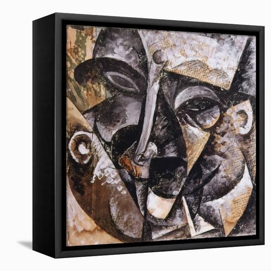 Dynamism of a Man's Head, 1914-Umberto Boccioni-Framed Premier Image Canvas