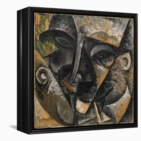 Dynamism of a Man's Head or Composition of a Woman's Head (Dinamismo Di Una Testa Di Uomo)-Umberto Boccioni-Framed Premier Image Canvas