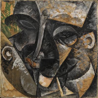 Dynamism of a Man's Head or Composition of a Woman's Head (Dinamismo Di Una  Testa Di Uomo)' Giclee Print - Umberto Boccioni | Art.com