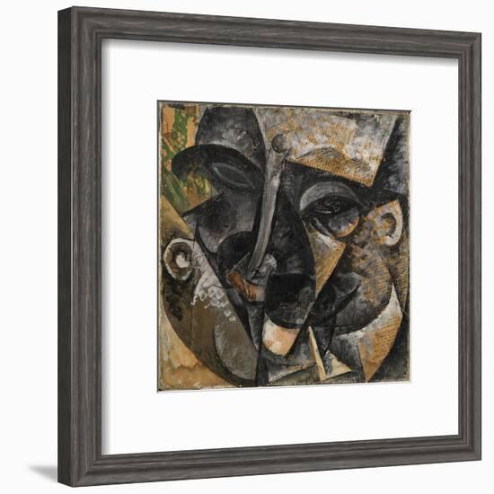 Dynamism of a Man's Head or Composition of a Woman's Head (Dinamismo Di Una Testa Di Uomo)-Umberto Boccioni-Framed Giclee Print