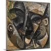 Dynamism of a Man's Head or Composition of a Woman's Head (Dinamismo Di Una Testa Di Uomo)-Umberto Boccioni-Mounted Giclee Print