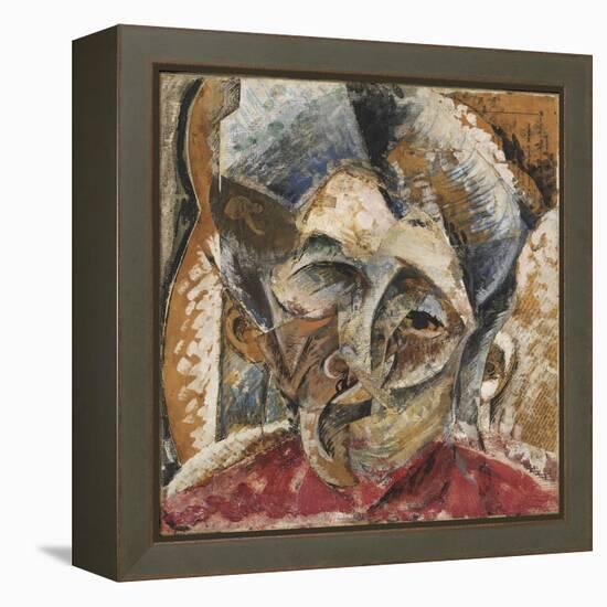 Dynamism of a Woman's Head or Head of a Woman or Decomposition of a Woman's Head-Umberto Boccioni-Framed Premier Image Canvas