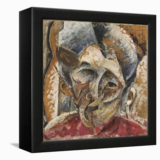 Dynamism of a Woman's Head or Head of a Woman or Decomposition of a Woman's Head-Umberto Boccioni-Framed Premier Image Canvas