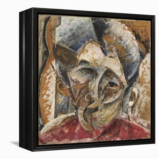 Dynamism of a Woman's Head or Head of a Woman or Decomposition of a Woman's Head-Umberto Boccioni-Framed Premier Image Canvas