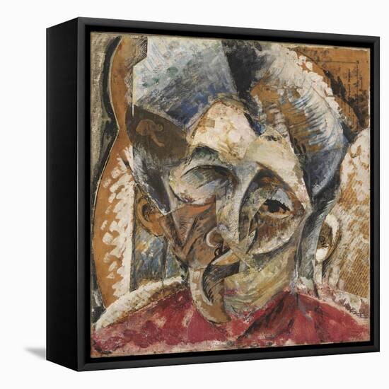 Dynamism of a Woman's Head or Head of a Woman or Decomposition of a Woman's Head-Umberto Boccioni-Framed Premier Image Canvas