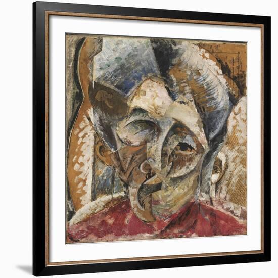 Dynamism of a Woman's Head or Head of a Woman or Decomposition of a Woman's Head-Umberto Boccioni-Framed Giclee Print