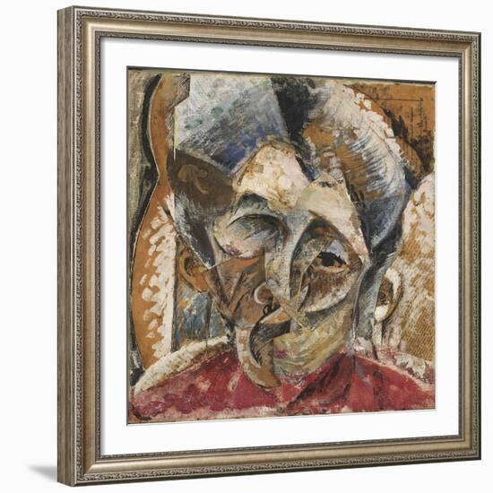 Dynamism of a Woman's Head or Head of a Woman or Decomposition of a Woman's Head-Umberto Boccioni-Framed Giclee Print