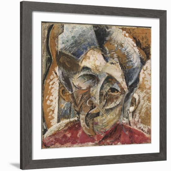 Dynamism of a Woman's Head or Head of a Woman or Decomposition of a Woman's Head-Umberto Boccioni-Framed Giclee Print