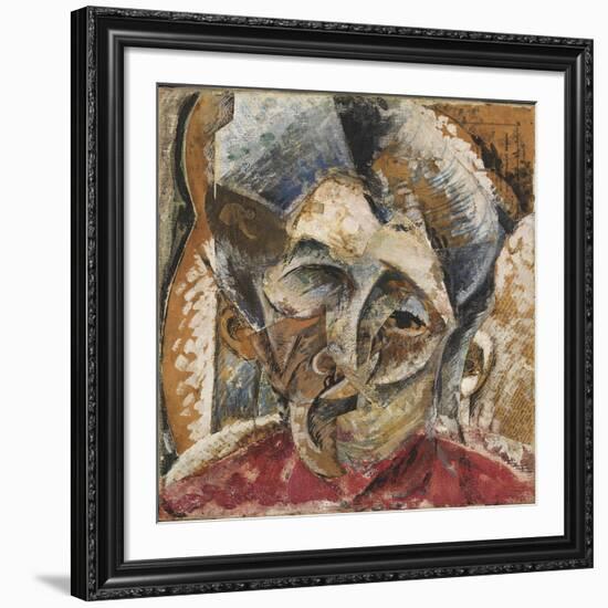 Dynamism of a Woman's Head or Head of a Woman or Decomposition of a Woman's Head-Umberto Boccioni-Framed Giclee Print