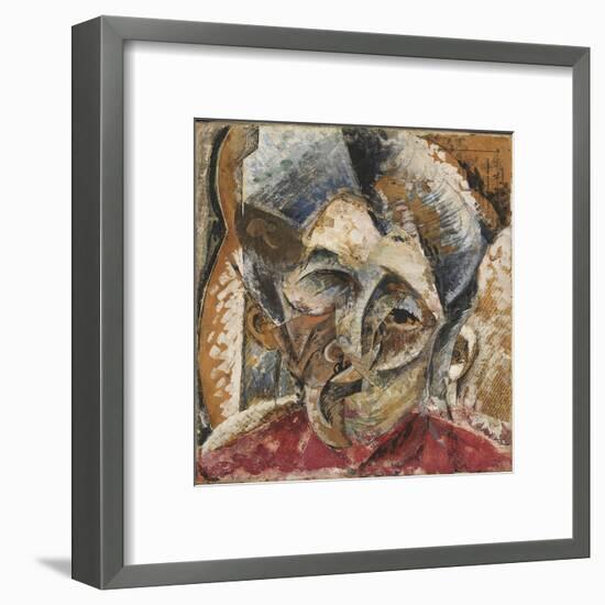 Dynamism of a Woman's Head or Head of a Woman or Decomposition of a Woman's Head-Umberto Boccioni-Framed Giclee Print