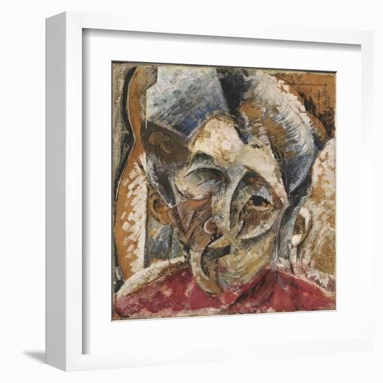 Dynamism of a Woman's Head or Head of a Woman or Decomposition of a Woman's Head-Umberto Boccioni-Framed Giclee Print